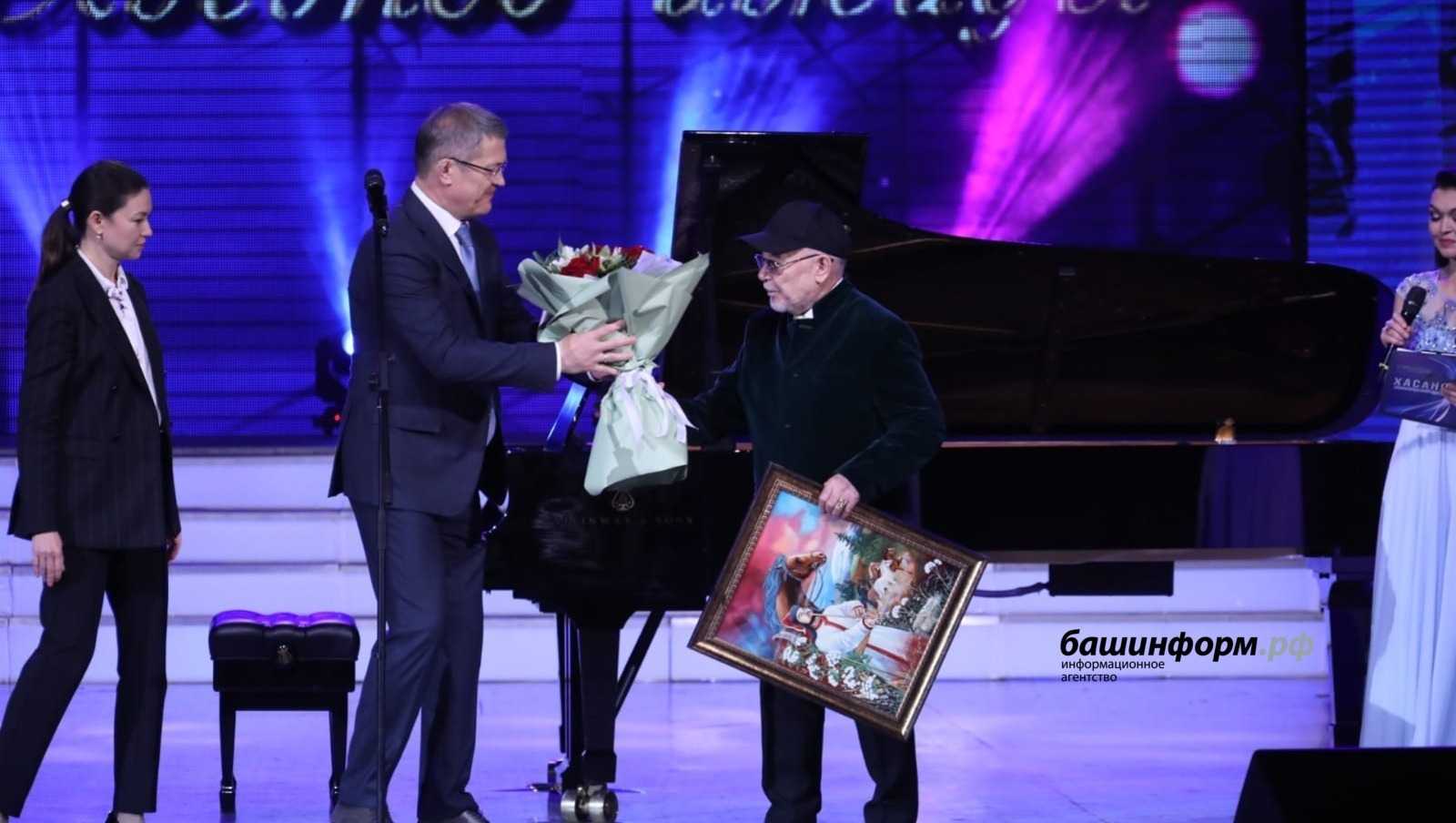 Радий Хабиров поздравил легендарного композитора с юбилеем
