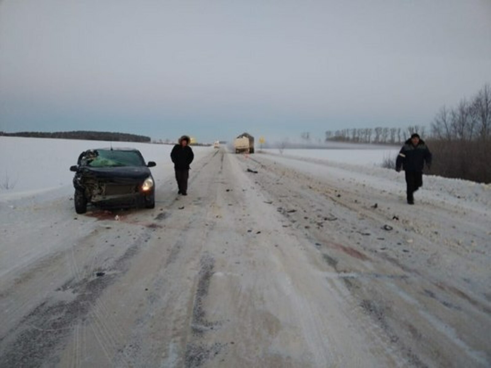 Два человека пострадали в аварии с грузовиком в Башкортостане