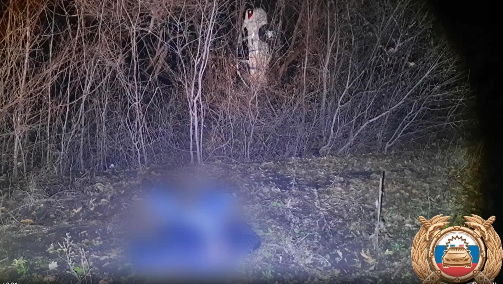 В Башкирии опрокинувшаяся «Лада Гранта» застряла в деревьях: водитель погиб