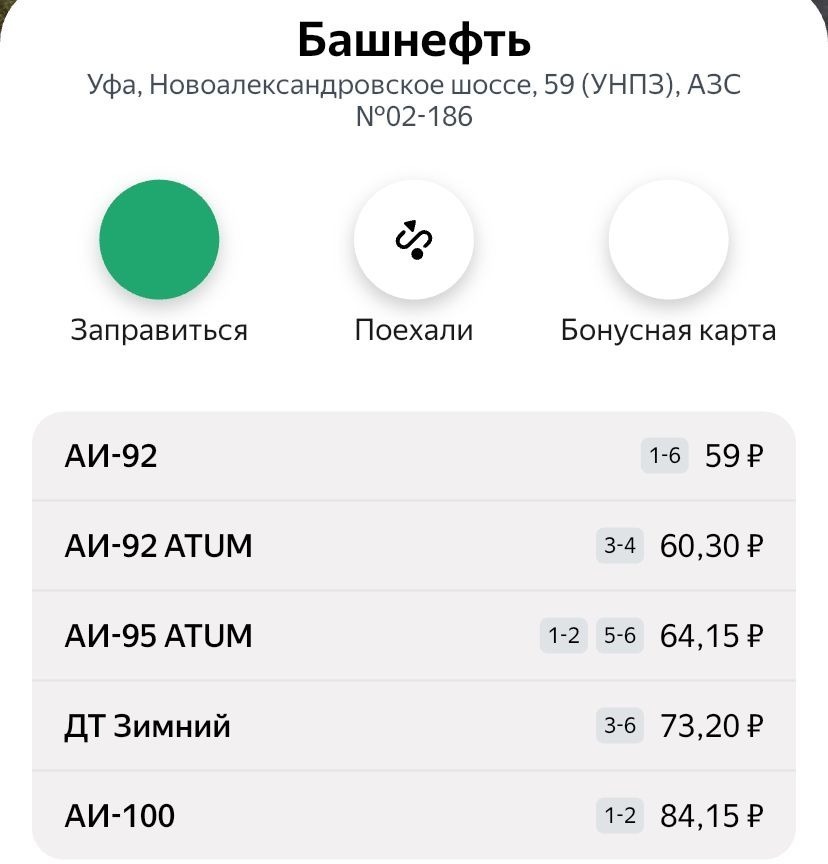 В Башкирии вновь выросли цены на заправках